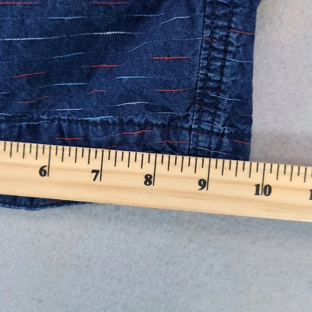 Hollister Beach Prep Fit Blue Multi Shorts Men's 30x7